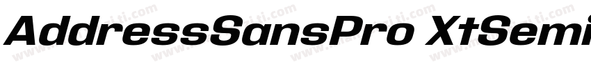AddressSansPro XtSemiBold字体转换